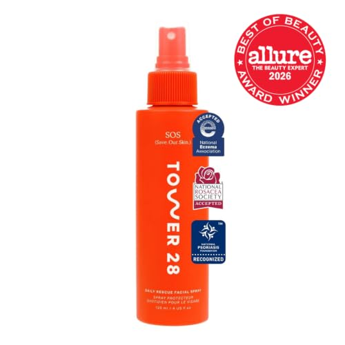 Tower 28 SOS Daily Rescue Hypochlorous Acid Face Spray 4 oz – Sensitive Skin Care