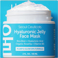 SeoulCeuticals Korean Skin Care Hyaluronic Acid Jelly Face Mask ? Rice Bran + Vit B5 + Rosehip Anti Aging K Beauty Skincare for Plump Glowing Skin 2oz
