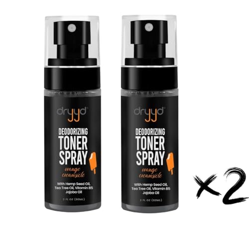 Men's Deodorizing Toner Spray for Balls 2 Fl Oz Pack - Cooling, Aluminum-Free Groin Care with Tea Tree & Jojoba Oil