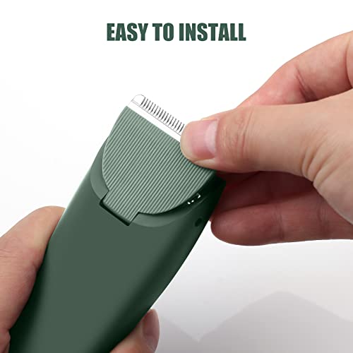 Green 3 Pack Ceramic Replacement Blades for Meridian & ManSpot Grooming Trimmers