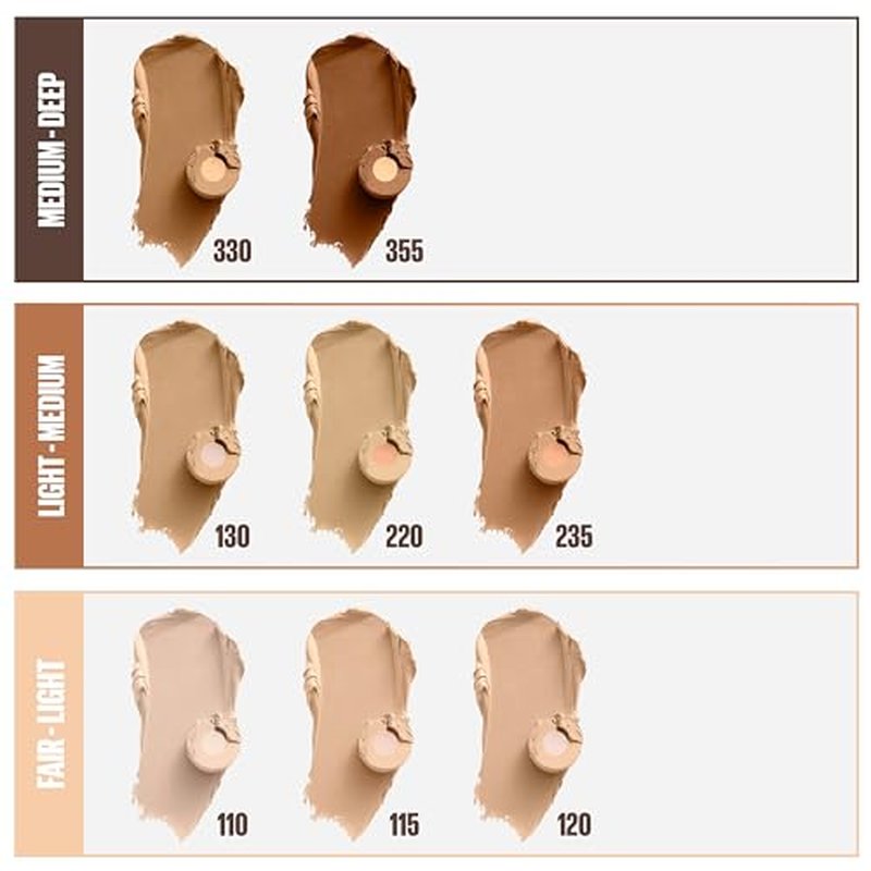 Maybelline Fit Me Shine-Free + Balance Foundation Stick, Multi-Use Face Makeup and Contour Stick For Natural, Matte Coverage, Porcelain, 1 Count