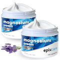 EpixCare Magnesium Cream 4oz Pack of 2 for Neuropathy & Night Relaxation