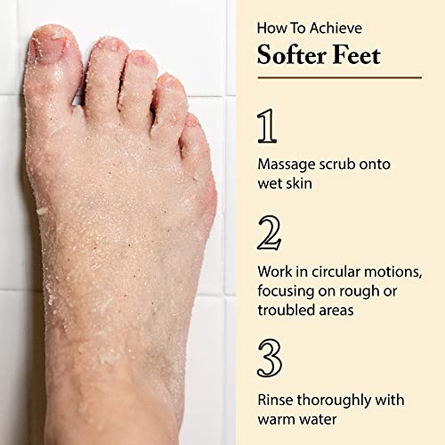 FootFitter Exfoliating Foot Care Kit with Sea Salt Scrub & Pumice Stone - Scrub & Stone