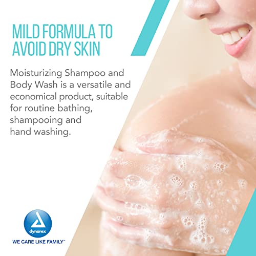All-in-One Moisturizing Shampoo and Body Wash - Sensitive Skin, Tropical Scent, 8oz (48 Bottles Case)