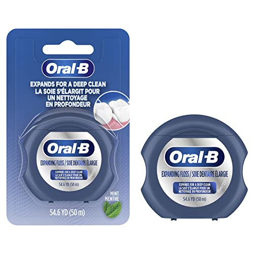 Oral-B Expandable Mint Dental Floss 6-Pack, Soft & Deep Clean, 50M per Pack