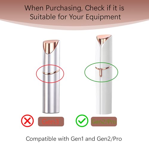 Gen 2 Replacement Heads Compatible with Flawless Facial Hair Remover, Replacement Blades