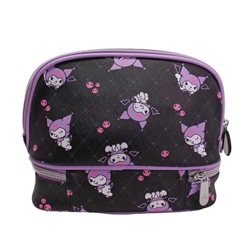 Impressions Vanity Kuromi Double Layer Makeup Organizer Travel Bag for Women