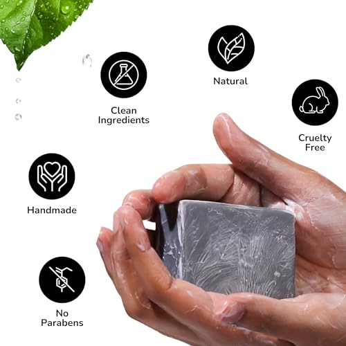 Men¡¯s Moisturizing Scrub Soap Set of 4 Handmade Natural Bars Rugged Masculine Scents Deep Cleanse Hydrate Nourish Face Beard Body (Option 2)