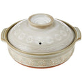 TIKUSAN Donabe Japanese Hot Pot 2.3 Quarts Banko Ware Made in Japan