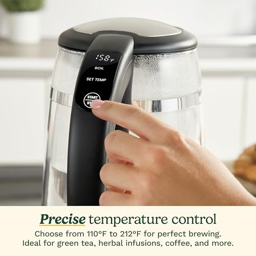 Cuisinart 1.7L Glass Electric Kettle with Variable Temperature & Touchscreen