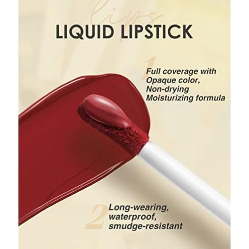6pcs Nude Lip Liner and Lipstick Makeup Set, 3 Velvety Matte Liquid Lipsticks + 3 Matching Smooth Lip Liner One Step Lips Makeup Kits Waterproof Long Lasting Matte Lipstick Gift SetLip Liner and Lipstick (Set E, 6)