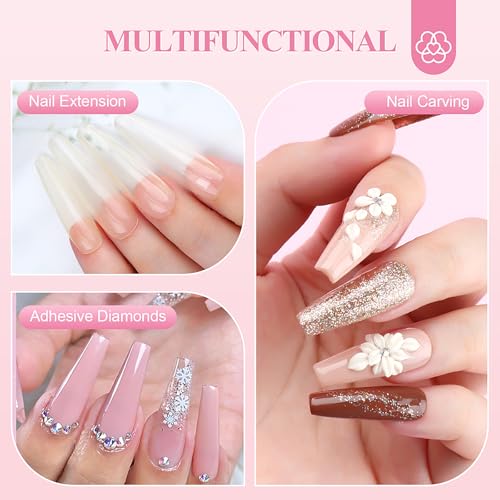 SAVILAND Acrylic Nail Kit for Beginners with 3 Colors - Model 03-Acrylic Nail Set