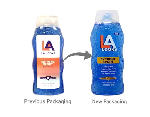 La Looks Gel #10 Extreme Sport Tri-Active Hold Blue 20 oz Pack of 5 - Unscented