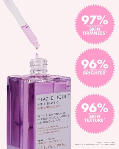 Glazed Donut Scent Truly Luxury After Shave Oil - Soothing Post-Shave Treatment 3.1 fl oz