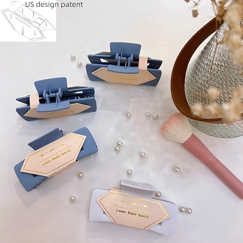 White & Dusty Blue Headband 32pcs - Bridesmaid Scrunchies, Hair Clips & Sunglasses Set for Wedding & Bachelorette Favors