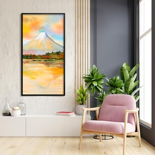 Black 24x48 Wall Picture Frame - HD Plexiglas for Vertical or Horizontal Display