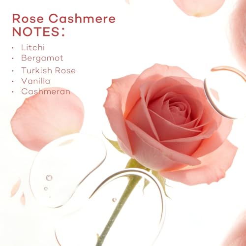 Purefittech Rose Cashmere Pheromone Perfume Roll-On with Bear Keychain, All-Day Fresh 10ml