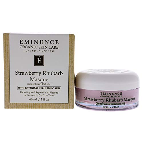Organic Strawberry Rhubarb Face Mask - Hydrating & Exfoliating for Dry Skin