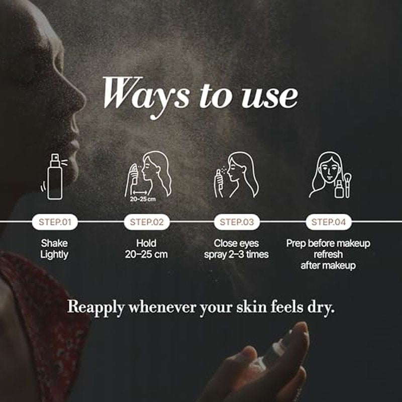 Four Seasons Moisture Repair Mist, Vegan Hydrating Face Mist for All Skin Types, Makeup-Prep & Daily Comfort, 100 ml / 3.38 fl oz