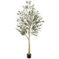 FEELEAD 6ft Faux Olive Tree with Textured Trunk & Lifelike Leaves - Indoor Decor