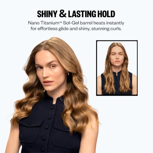 BaBylissPRO Nano Titanium 1 Inch Spring Curling Iron for Tight or Loose Waves