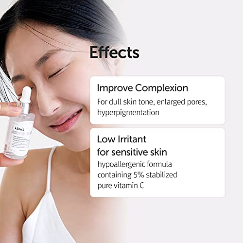 [DearKlairs] Vitamin Drop + Unscented Toner Set, 5% Ascorbic Acid, Hydrating, Korean Skicare