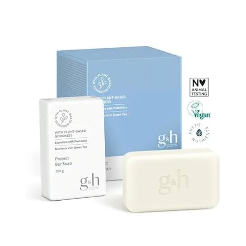 GH Protect Vegan Bar Soap - Sulfate Free - 6 x 5.1 Oz Organic Ingredient with Green Tea and Rosemary for Whole Body