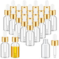 Mini Glass Oil Dropper Bottles Set 15ml Champagne Gold - 200 Pack
