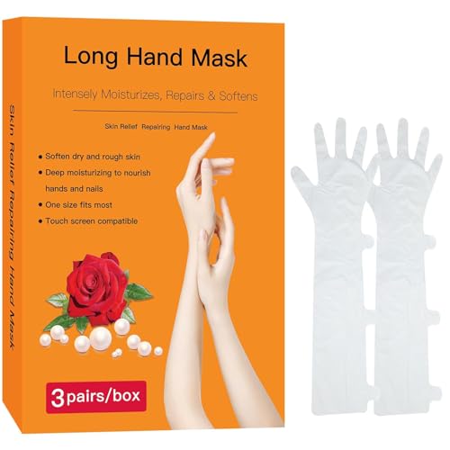 Moisturizing Hand Mask Gloves with Shea Butter & Avocado - Deep Hydration for Dry Skin