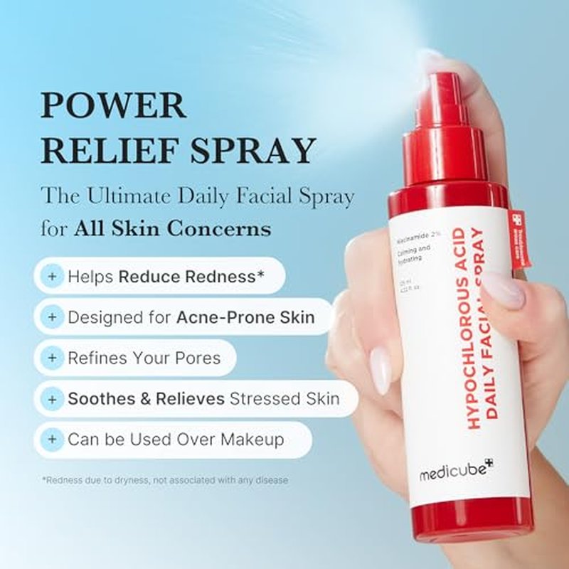 medicube Red Power Duo for After Spot Care Use: TXA+Niacinamide 15% Glow Facial Serum and Power Soothing Spray
