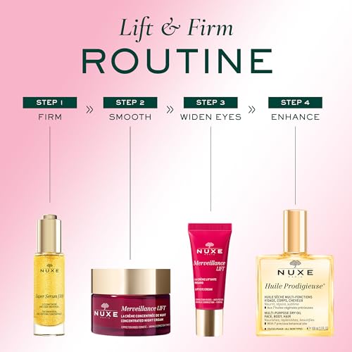 Nuxe Merveillance Lift Firming Night Cream - Anti-Aging Face Moisturizer, 1.7 Oz