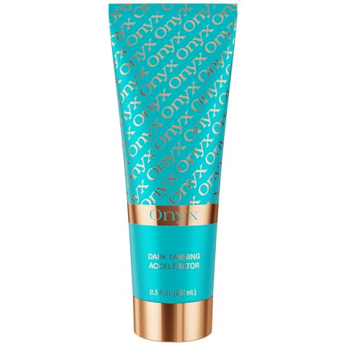 Onyx Dark Tanning Accelerator Lotion - Bronzer-Free with Tyrosine for Deep Golden Tan
