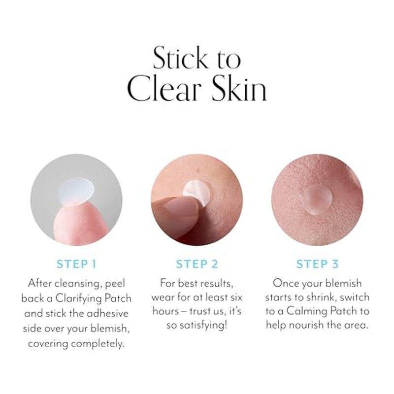 Bliss Clear Genius Blemish Patches ? Salicylic Acid & Zinc for Fast Relief & Prevention, Clarifying Spot Treatment - 3 Pack