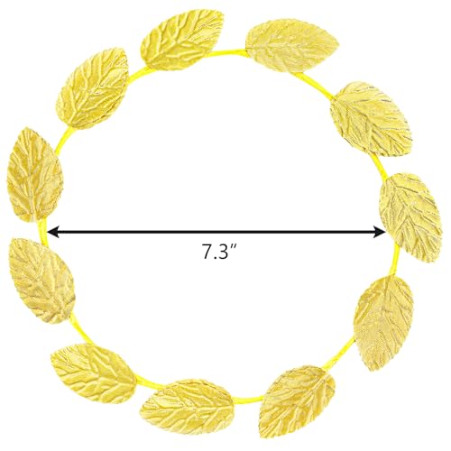 Laurel Crown Headband - Gold Greek Goddess Headpiece for Women & Men
