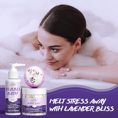 Lavender Spa Gift Set for Women - 8-Piece Bath & Body Collection