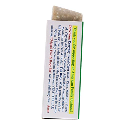 Dead Sea Facial Care Bar Combo 3.5 oz Pack of 4 - Handcrafted, Unscented for Combination Skin