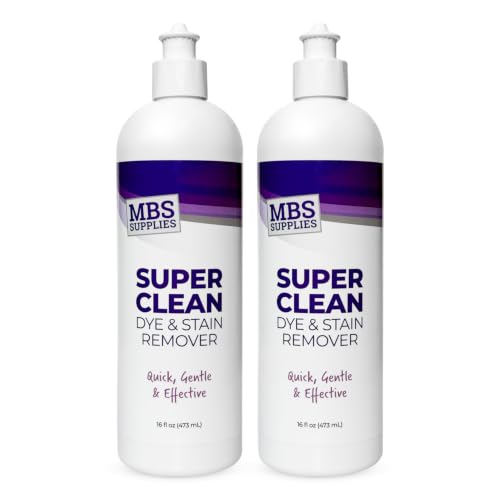 Super Clean Dye & Stain Remover 16 oz Pack of 2 for Hair Color Stains – Gentle & Skin Safe