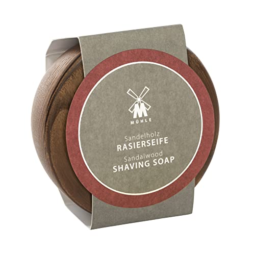 MÜHLE Sandalwood Wooden Shaving Bowl - 65g Steamed Ash Craftsmanship
