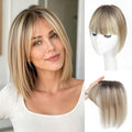 LittleLika 2T613# Human Hair Topper for Women 10 Inch Swiss Base 3D 360° Coverage