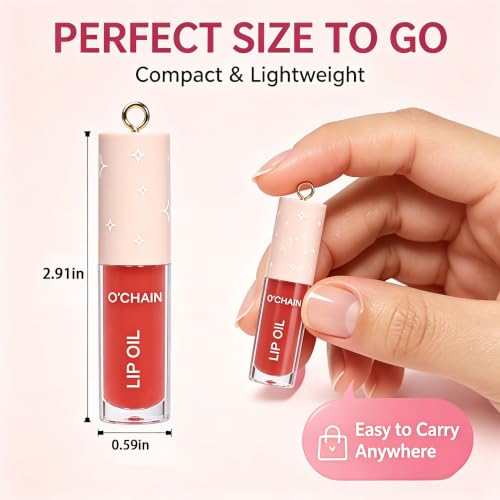 12-Color Lip Oil Set - Nourishing & Hydrating Gloss with Vitamin E & Jojoba