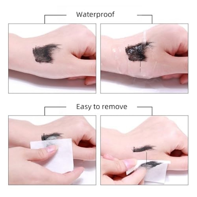 4Pcs Waterproof Pre-Draw Eyebrow Mapping Red and White Pencil - Permanent Makeup Brow & Lip Pencil with Brush, Peel Off Brow MappingTools for Filling, Outlining, Natural Look