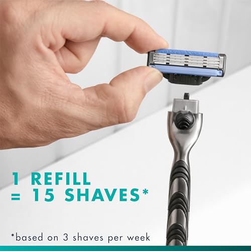 Gillette Mach3 Razor Refills for Men - Pack of 10 Blades, 15 Shaves Each