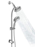 Handheld & Rain Shower Combo with 27.5-Inch Stainless Steel Bar - Polished Chrome