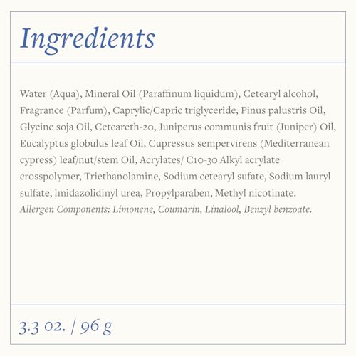 Juniper Massage Cream 96g for Muscle Relief, Relaxation & Tension Relief