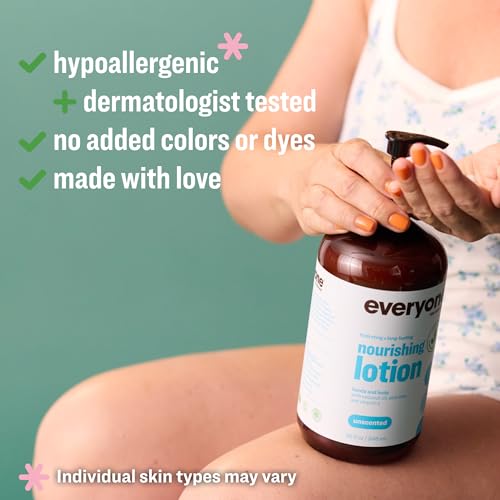 Everyone 2-in-1 Unscented Hand & Body Lotion 32 oz 2-Pack - Hypoallergenic & Eco-Friendly