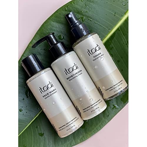 ITADI Organic Natural Daily Face Moisturizer Cream | Coffee Berry, Aloe Vera & Shea Butter Infused Hydration | Soothing for Dry Skin | Lightweight Face Cream With Vitamins + Aloe Vera - 4 fl oz