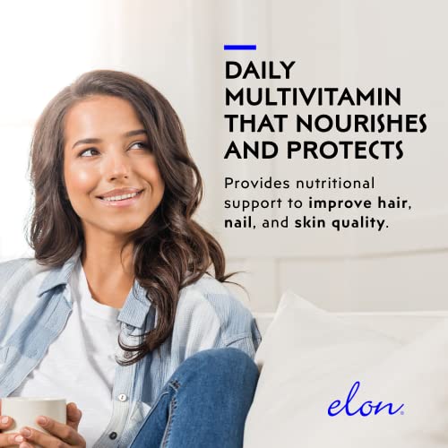 Multivitamin for Hair, Skin & Nails - 60 Count Elon Matrix 5000 Pack of 2