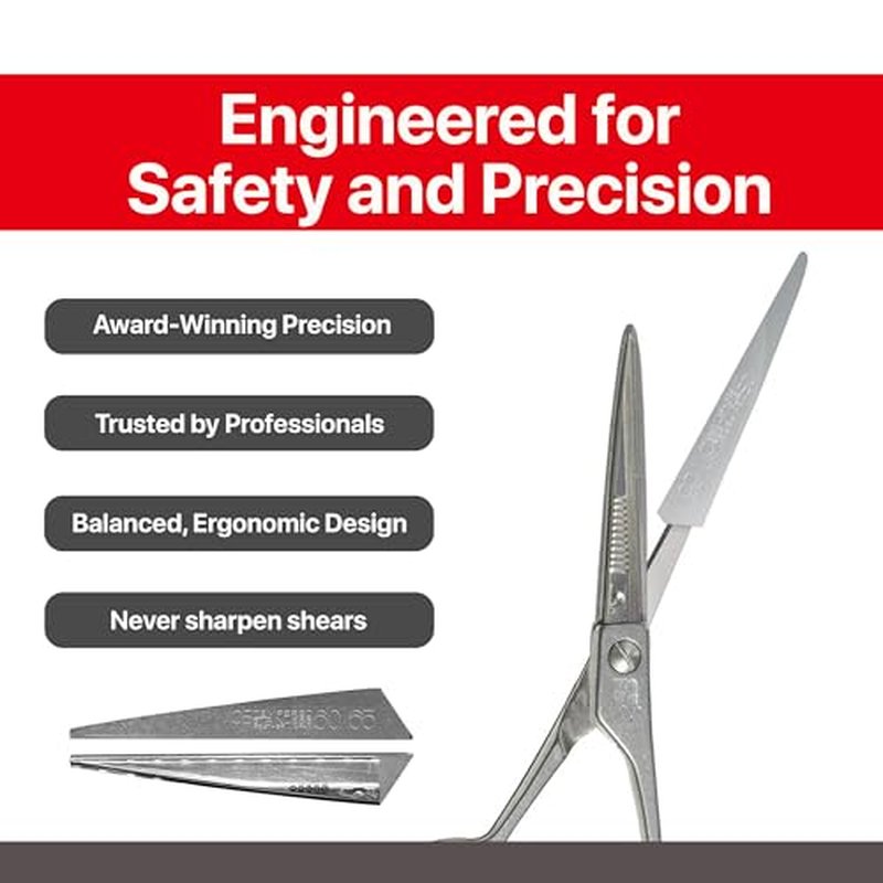Feather - Switch-Blade Haircutting Shears Replacement Blades - for Professional Stylists & Barbers - Stainless Steel - No-Nip Tip - Made in Japan - 60/65 Model