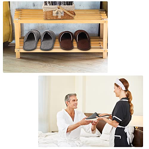 12 Pairs House Slippers for Guests - Comfortable Indoor Footwear