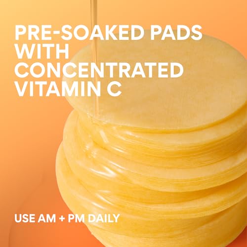 Green Tea Vitamin C Toner Pads for Brightening & Hydration - 60 Count